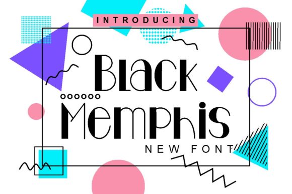 Black Memphis: A Versatile Typeface for Modern Design Projects