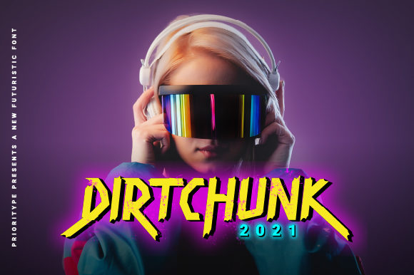 Dirtchunk: The Futuristic Display Font for Bold Designs
