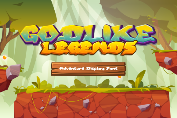Godlike Legends: The Playful Display Font for Creative Projects