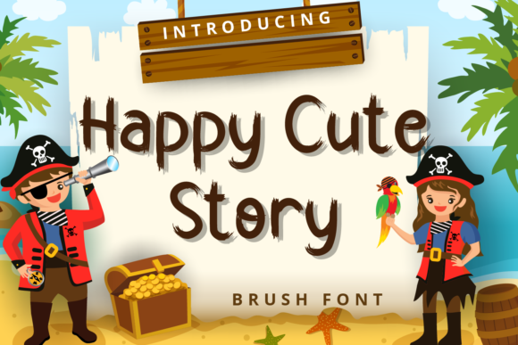 Happy Cute Story: A Practical Evaluation of a Brushed Display Font