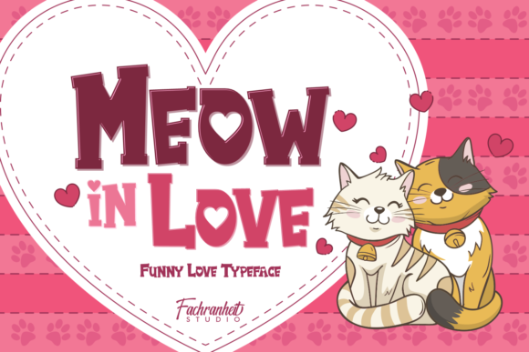 Meow in Love: Integrating a Bold Display Font into Your Creative Workflow