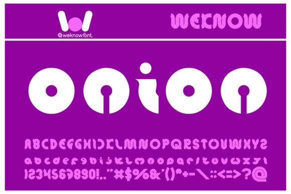 Onion Rings: A Bold Display Font for High-Impact Design
