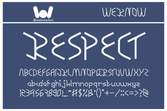 Respect: Elevating Design with a Cool, Techno-Inspired Display Font