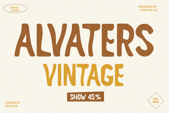 Why Alvaters is the Bold, Vintage Display Font Your Next Project Needs
