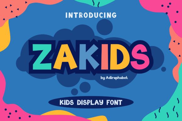 Zakids: The Playful Display Font for Creative Projects